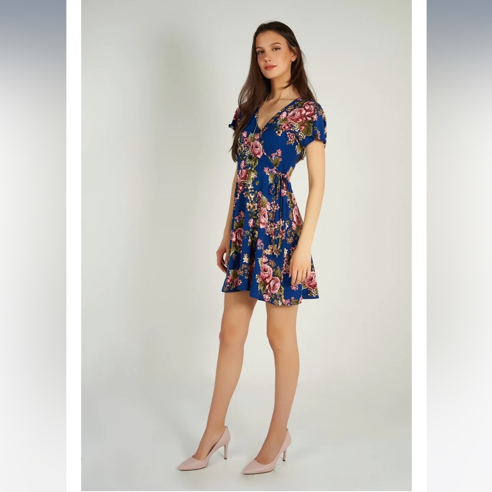 COLORI short wrap dress